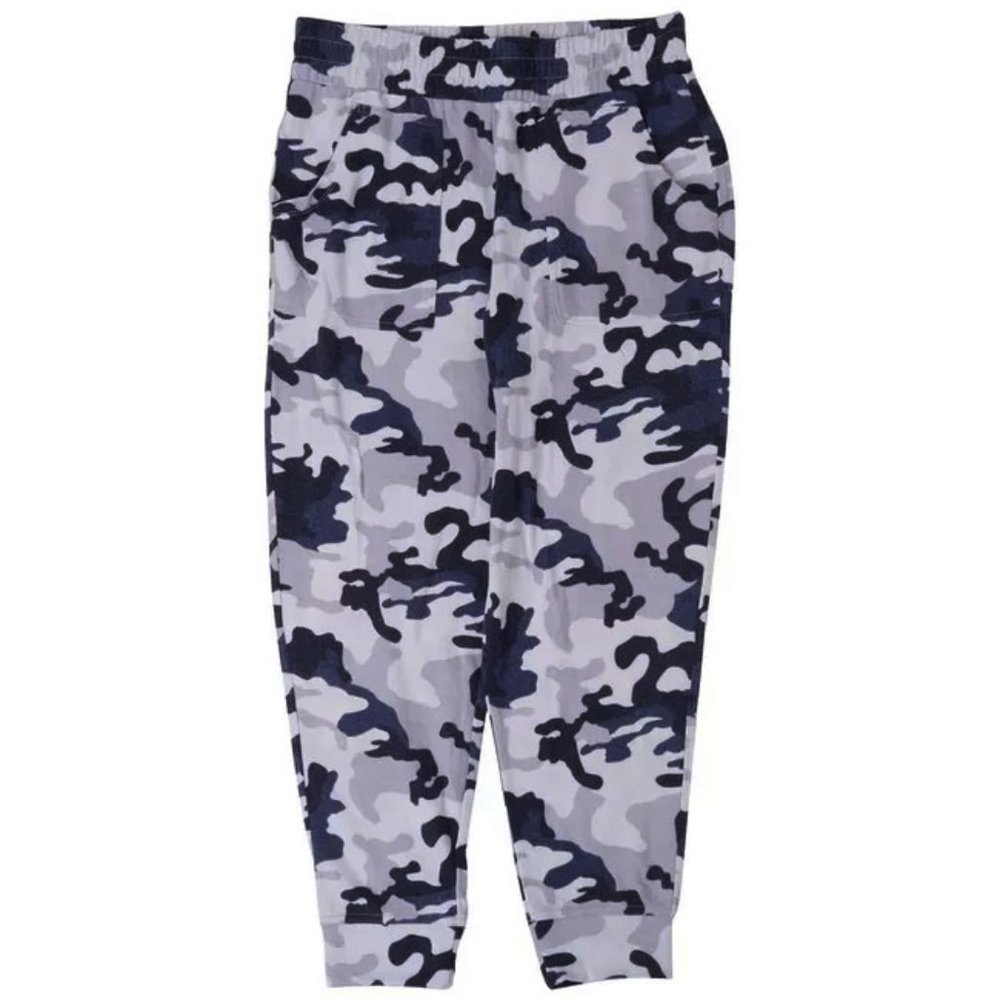 NEW Jessica Simpson M‎ Women's Blue Camo Jogger Pants
